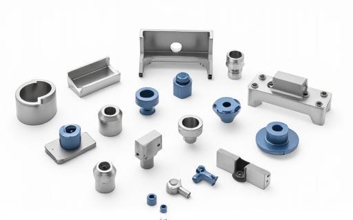 Collection of various custom metal components.